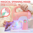 Pink Pretend Play Kitchen Appliances Toy Set with Coffee Maker, Mixer, Toaster