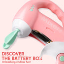 Pink Pretend Play Kitchen Appliances Toy Set with Coffee Maker, Mixer, Toaster