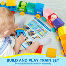 Play-Act Montessori Farm Number Train Toy - Counting Matching Sorting Learning Toy with 9 Farm Animals for Toddlers 1-3 Years Old