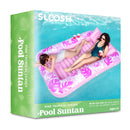 SLOOSH-Extra Large Inflatable Tanning Pool & Yard Lounger With Cup Holder, Pink