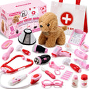 SYNCFUN 22 PCS Doctor & Veterinarian Playset for Girls