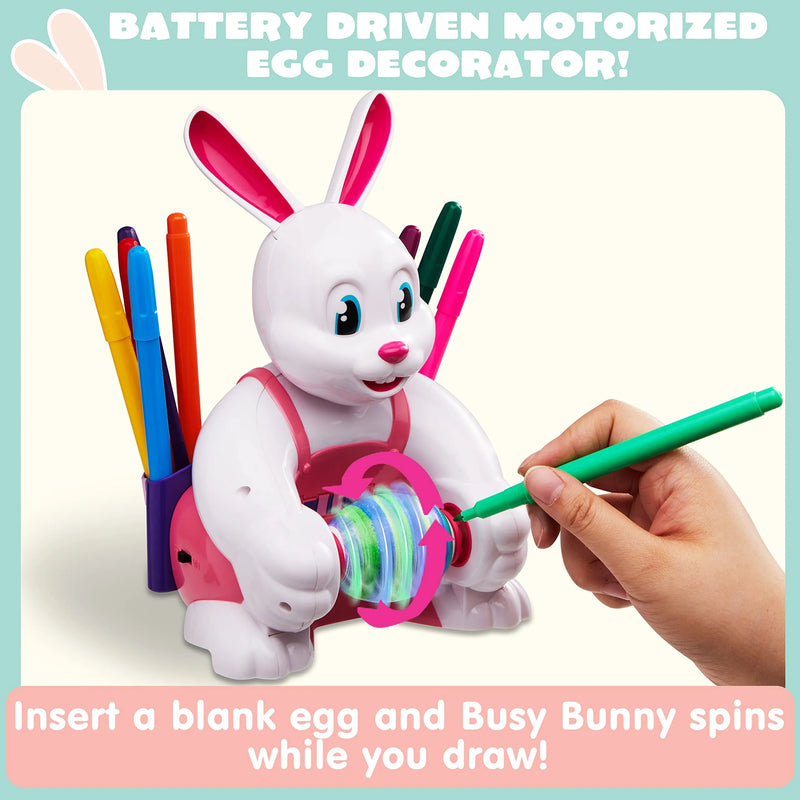 Spinner Battery Driven Busy Pink Bunny Egg Whirler Decorating Machine