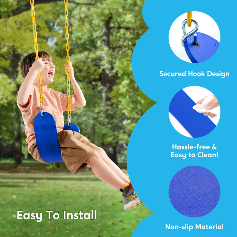 Swing for Outdoor Swing Set - Pack of 1 Swing Seat Replacement Kit