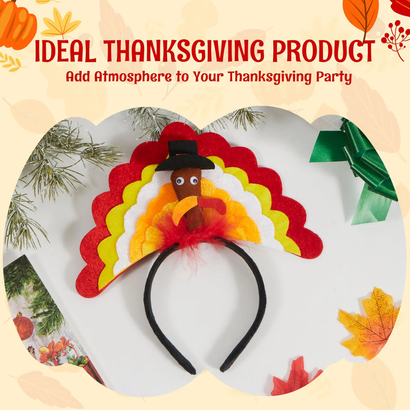 Thanksgiving Turkey Headband for Kids Women Thanksgiving Party