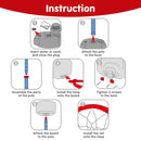 Toddler Basketball Arcade Game Set, Adjustable Basketball Goal with 4 Balls for Kids