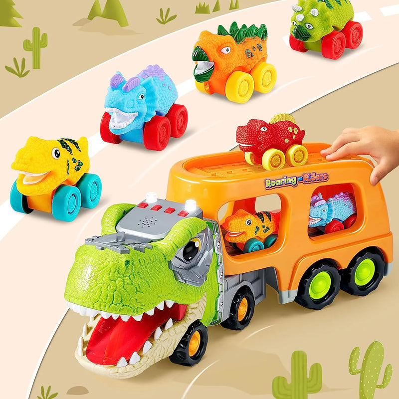 Toddler Dinosaur Truck with Music and Roaring Sound