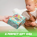 Toy Cars for Toddlers, 8 PCS Rubber Cartoon Cars with Play Mat