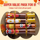 8 Pack Thanksgiving Party Table Favors Set