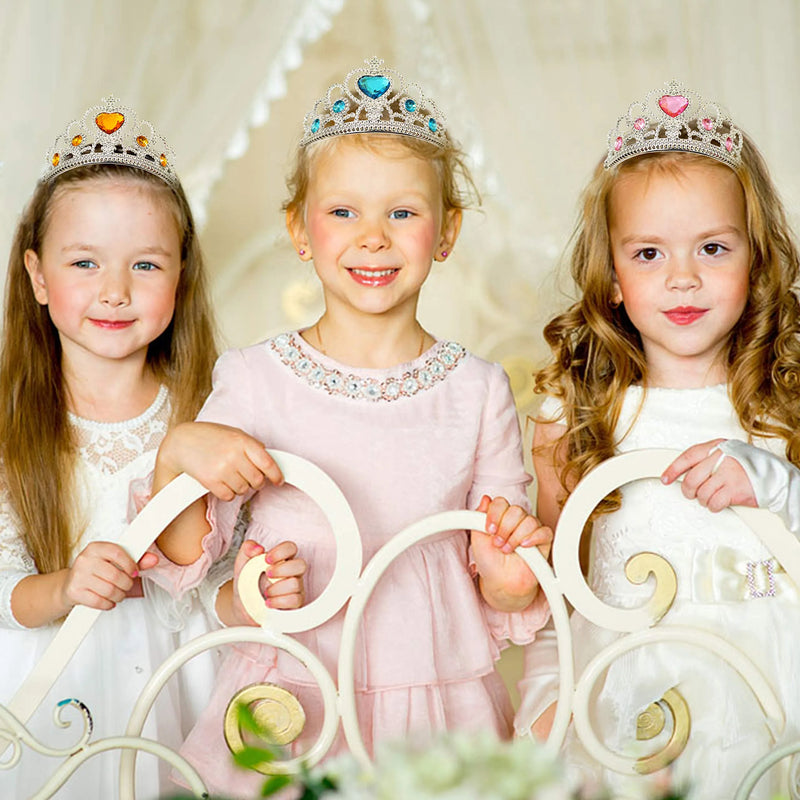 28Pcs Kids Valentines Cards with Princess Headband Crowns