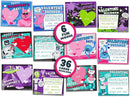 36Pcs Valentines Gift Cards With Decoding Games