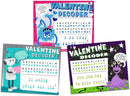 36Pcs Valentines Gift Cards With Decoding Games