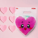 Valentine's Day Cellophane Gift Bags - 48 Pcs Red Pink Heart Design, Candy Treat Bags for Kids Party Favors, Classroom Exchange Prizes & Cookie Bags