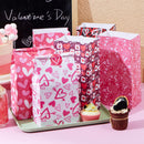 Valentine's Day Paper Gift Bags - 24 Pcs 9.6" with Love Stickers
