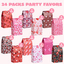 Valentine's Day Paper Gift Bags - 24 Pcs 9.6" with Love Stickers