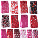 Valentine's Day Paper Gift Bags - 24 Pcs 9.6" with Love Stickers