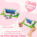 Valentine's Day Sports Party Favors for Kids - 28 Game Cards + 7 Mini Sports Ball Erasers (Football Basketball Soccer) | Class Prizes Goodie Bag Stuffers