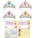 28Pcs Kids Valentines Cards with Princess Headband Crowns