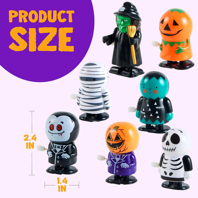 24 Pack Halloween Wind Up Toy Assortments