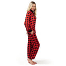 Women Christmas Plaid Flapjack Drop-Seat Pajamas Outfit