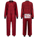 Women Christmas Plaid Flapjack Drop-Seat Pajamas Outfit