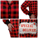 Women Christmas Plaid Flapjack Drop-Seat Pajamas Outfit