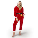 Women Santa Hooded One-piece Pajamas Outfit