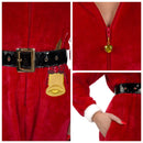 Women Santa Hooded One-piece Pajamas Outfit