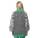 Women’s Christmas Tree Ugly Long Sweater LED Light Up Xmas Sweater