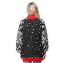 Women’s Christmas Tree Ugly Long Sweater LED Light Up Xmas Sweater