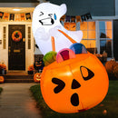 Halloween Inflatable Ghost 5ft with LED Lights – Outdoor Yard Decor