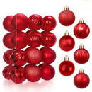 Joiedomi 24 PCS Red Christmas Balls - 1.6" Shatterproof Tree Ornaments