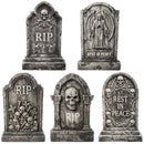 JOYIN 26" 5 PCS Extra Large Flat Tombstones - Halloween Yard Decor