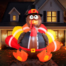 JOYIN 6 FT Thanksgiving Inflatable Turkey - LED Light Up Outdoor Decor
