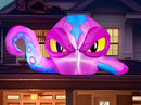 Joiedomi 4 FT Inflatable Purple Octopus Window Decor - LED Halloween Prop