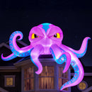 JOYIN 10 FT Inflatable Rooftop Octopus - LED Light Up Halloween Decor