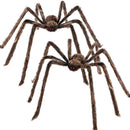 JOYIN 2 Pack 5 FT Hairy Brown Spider - Halloween Outdoor Haunted House Prop