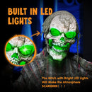 Animated Zombie Groundbreaker with Green Light & Movable Arms
