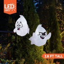 JOYIN 2 Pack 2.6 FT Inflatable Window Ghost - LED Halloween Decor