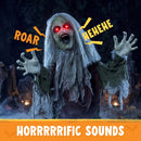Zombie Groundbreaker with Glowing Eyes – Halloween Yard Decor