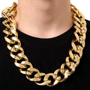 JOYIN Chunky Fake Gold Chain - Hip Hop Rapper Halloween Costume Jewelry