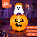 Remote Control Halloween Inflatable Ghost Pumpkin Car Toy for Kids