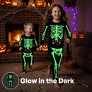 JOYIN Kids Skeleton Pajamas - Glow in the Dark 100% Cotton for 3T-8Y