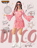 JOYIN 70s Disco Outfit for Women - Halloween Dress & Accessories Set