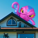 Joiedomi 4 FT Inflatable Purple Octopus Window Decor - LED Halloween Prop
