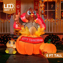 JOYIN Turkey on Pumpkin - A Thanksgiving Duo That Glows