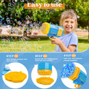 Sloosh 2 PCS Bubble Machine, Bazooka Rocket Shape Bubble Gun Toy for Kids Ages 4-8, Gifts, Adults, Party Favors, Summer, Wedding, Easter