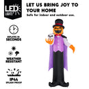 Halloween Inflatable Pumpkin Ghost Vampire 12ft with LED Eyes – Yard