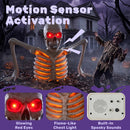 JOYIN 3.3 FT Groundbreaker Skeleton - Light Up Animated Halloween Decor