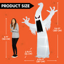 Joiedomi 12 FT Inflatable Ghost with LEDs - Giant Halloween Yard Decor