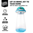 Joiedomi 9 FT Halloween Inflatable UFO Cow Abduction - LED Outdoor Decor
